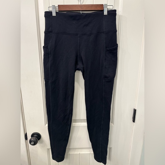 Athleta Altitude Stash Tight Polartec Powerstretch Pants Fleece Lined M - Picture 3 of 7